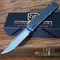 Guardian Tactical Custom Scout Carbon Fiber OTF Automatic Knife Stonewash Clip Point Elmax Blade 142511