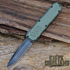 Guardian Tactical Recon-035 OTF Elmax Automatic Knife OD Green Black Stonewash 98611