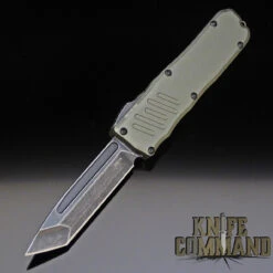 Chic Knives Store 12 Guardian Tactical Recon-035 Tanto OTF Automatic Knife OD Green Black Stonewash 98621