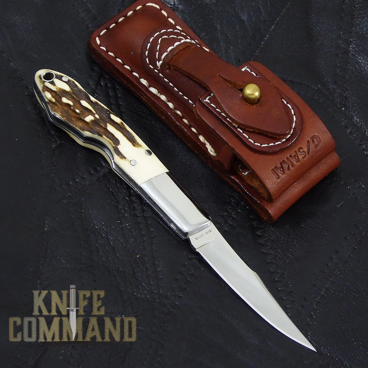G Sakai Tennessee Memorial Takahashi Stag Pocket Knife S 4 G Sakai Tennessee Memorial Takahashi Stag Pocket Knife S - Image 2