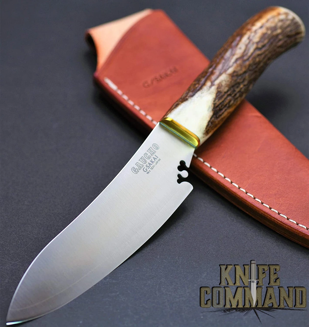 G Sakai Gaucho Facon Stag Fixed Blade Hunting Cowboy Knife 11306 5 G Sakai Gaucho Facon Stag Fixed Blade Hunting Cowboy Knife 11306 - Image 3