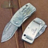 G Sakai Ukimon Ukiyo-e Kinkakuji Money Clip Pocket Knife Damascus 11608 -Chic Knives Store G SAKAI 11608 96463.1509414500.1280.1280