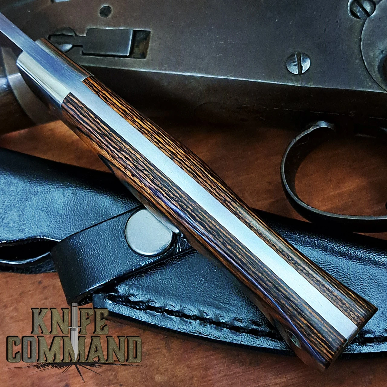 Hattori Knives Model 109 Drop Point Mahogany Hunter Hunting Knife 5 Hattori Knives Model 109 Drop Point Mahogany Hunter Hunting Knife - Image 3