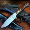 Hattori Knives Model 109 Drop Point Mahogany Hunter Hunting Knife -Chic Knives Store HATTORI 109 16 KC 98629.1692219717.1280.1280