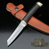 Hattori Knives Model 3717 Tanto Bird & Trout Ebony Hunting Knife -Chic Knives Store HATTORI 3717 85105.1553024519.1280.1280