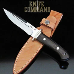 Hattori Knives FT-100E Fighter Knife Ebony Wood -Chic Knives Store HATTORI FIGHTER EBONY 1 98842.1553044529.1280.1280