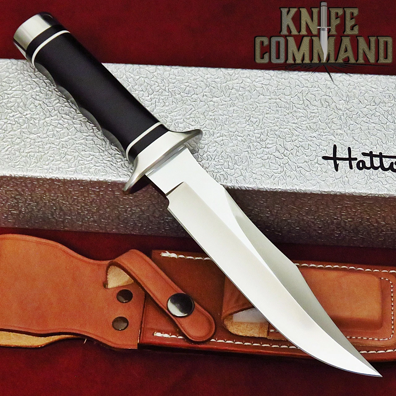 Hattori Knives TV-3 Black Micarta S.O.G. Style Vietnam Fighter Knife 6-1/4" Blade 4 Hattori Knives TV-3 Black Micarta S.O.G. Style Vietnam Fighter Knife 6-1/4" Blade - Image 2