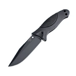 Hogue Knives EX-F02 4.5" Fixed Clip Point Blade Black Finish Auto Retention Sheath Black - Rubber OverMolded Frame Black 35250 -Chic Knives Store HOGUE 35250 W 1280 57298.1652907010.1280.1280