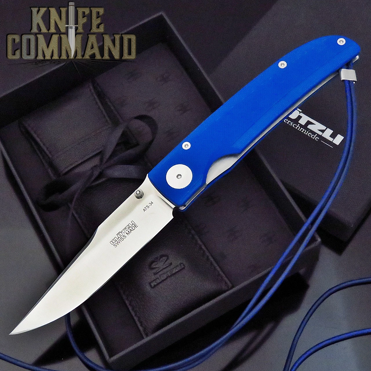 Klotzli Knives Michael Walker 03 Tactical Folding Knife Blue WALK-03-TAC-BC 3 Klotzli Knives Michael Walker 03 Tactical Folding Knife Blue WALK-03-TAC-BC