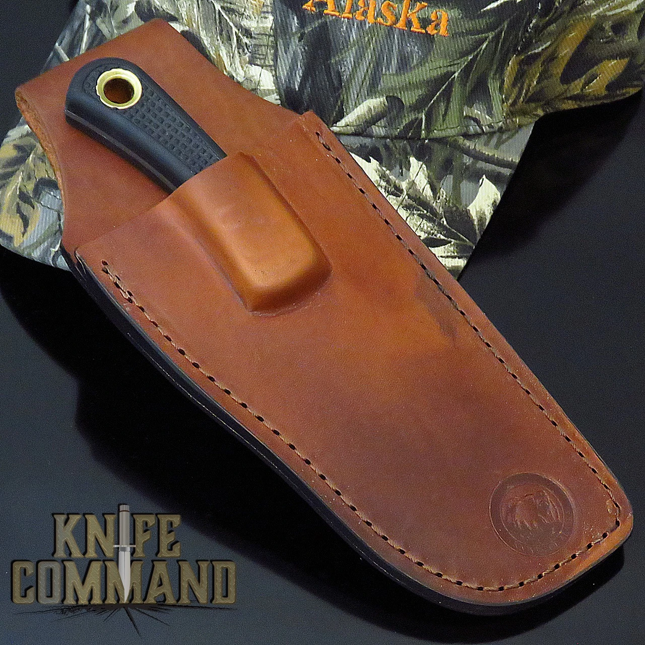 Knives Of Alaska Caribou Black Suregrip Hunting Cleaver Knife 00009FG 5 Knives Of Alaska Caribou Black Suregrip Hunting Cleaver Knife 00009FG - Image 3