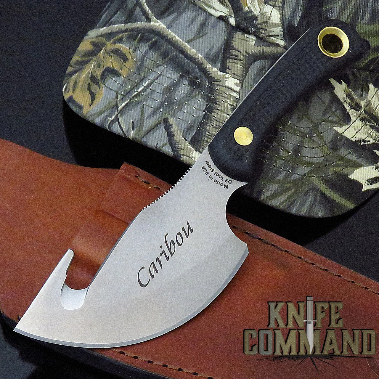 Knives Of Alaska Caribou Black Suregrip Hunting Cleaver Knife 00009FG 3 Knives Of Alaska Caribou Black Suregrip Hunting Cleaver Knife 00009FG