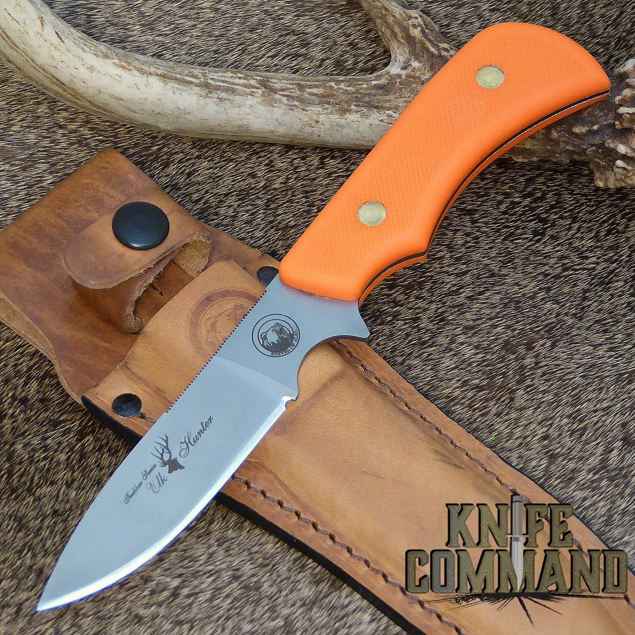 Knives Of Alaska Trekker Elk Hunter Orange Suregrip Hunting Knife 00177FG 3 Knives Of Alaska Trekker Elk Hunter Orange Suregrip Hunting Knife 00177FG
