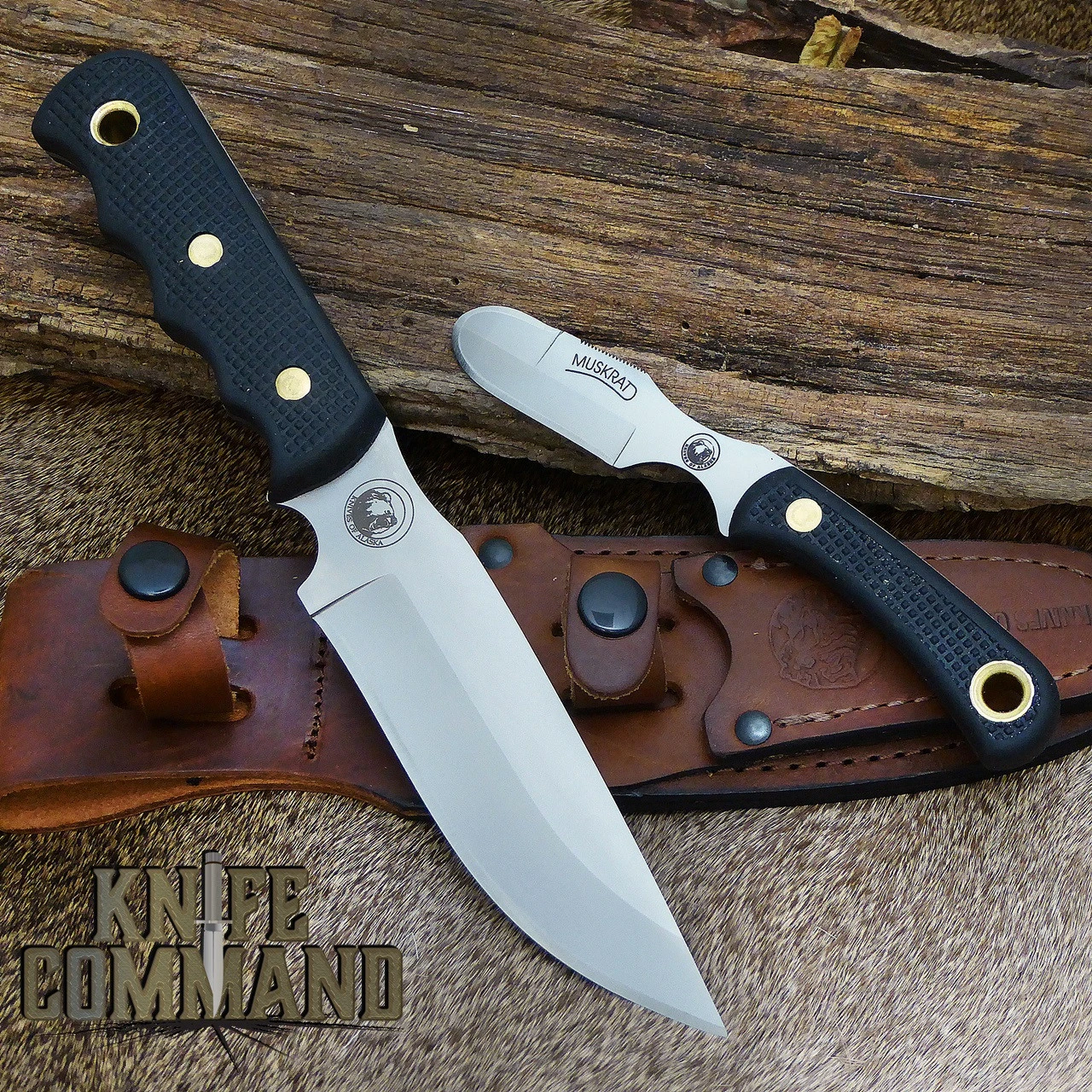 Knives Of Alaska Bush Camp Muskrat Suregrip Hunting Knife Combo 00307FG 3 Knives Of Alaska Bush Camp Muskrat Suregrip Hunting Knife Combo 00307FG