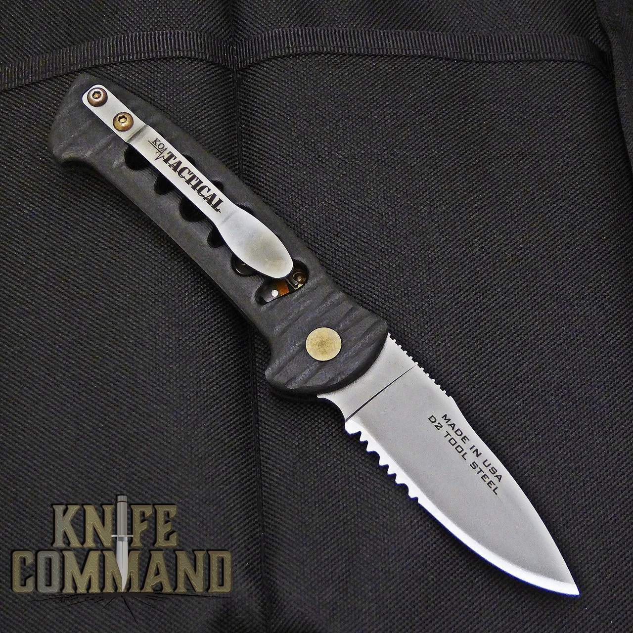 Knives Of Alaska Strike Force Automatic Knife Black Micarta 00916FG 4 Knives Of Alaska Strike Force Automatic Knife Black Micarta 00916FG - Image 2