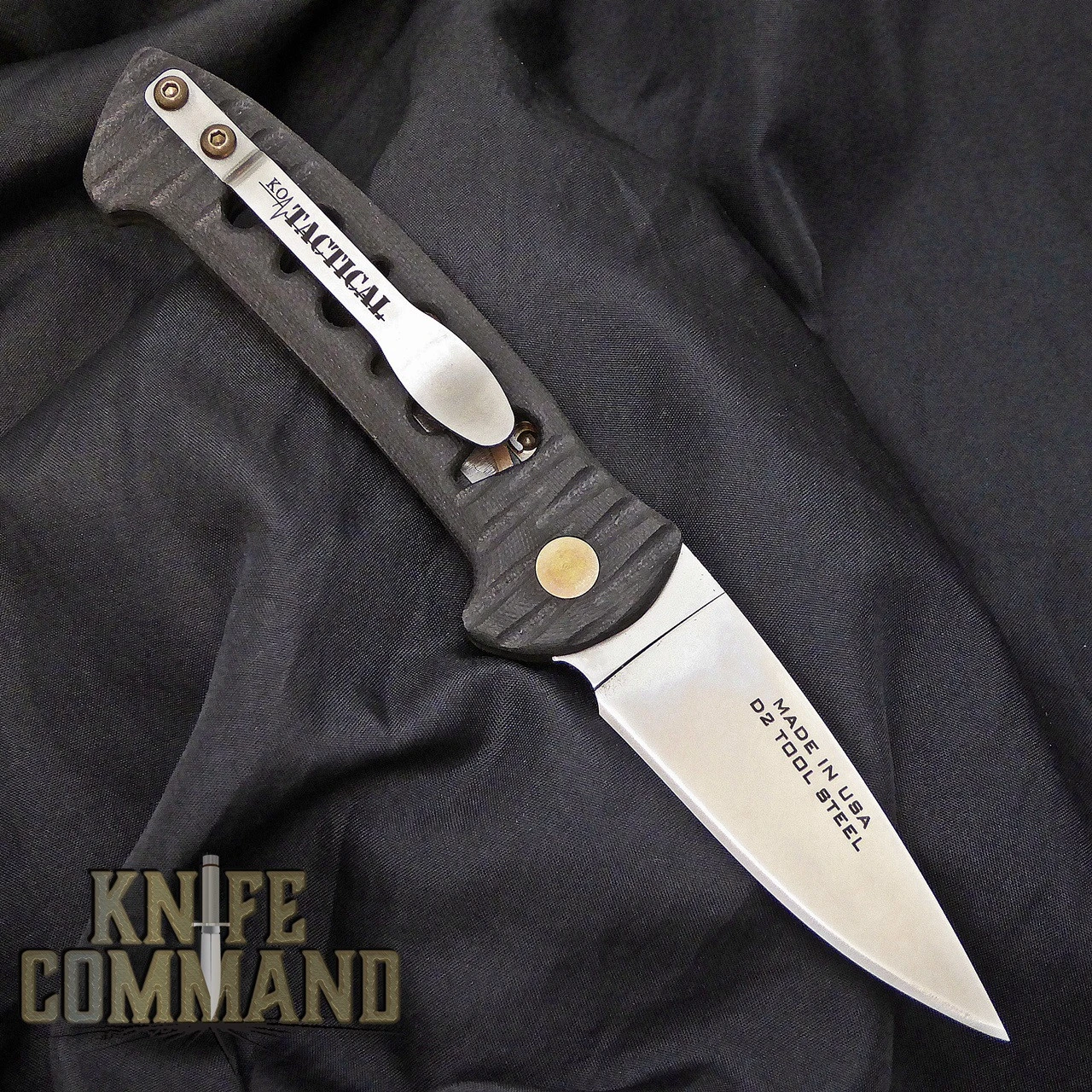 Knives Of Alaska Recon Patrol Automatic Knife Black Micarta 00921FG 4 Knives Of Alaska Recon Patrol Automatic Knife Black Micarta 00921FG - Image 2