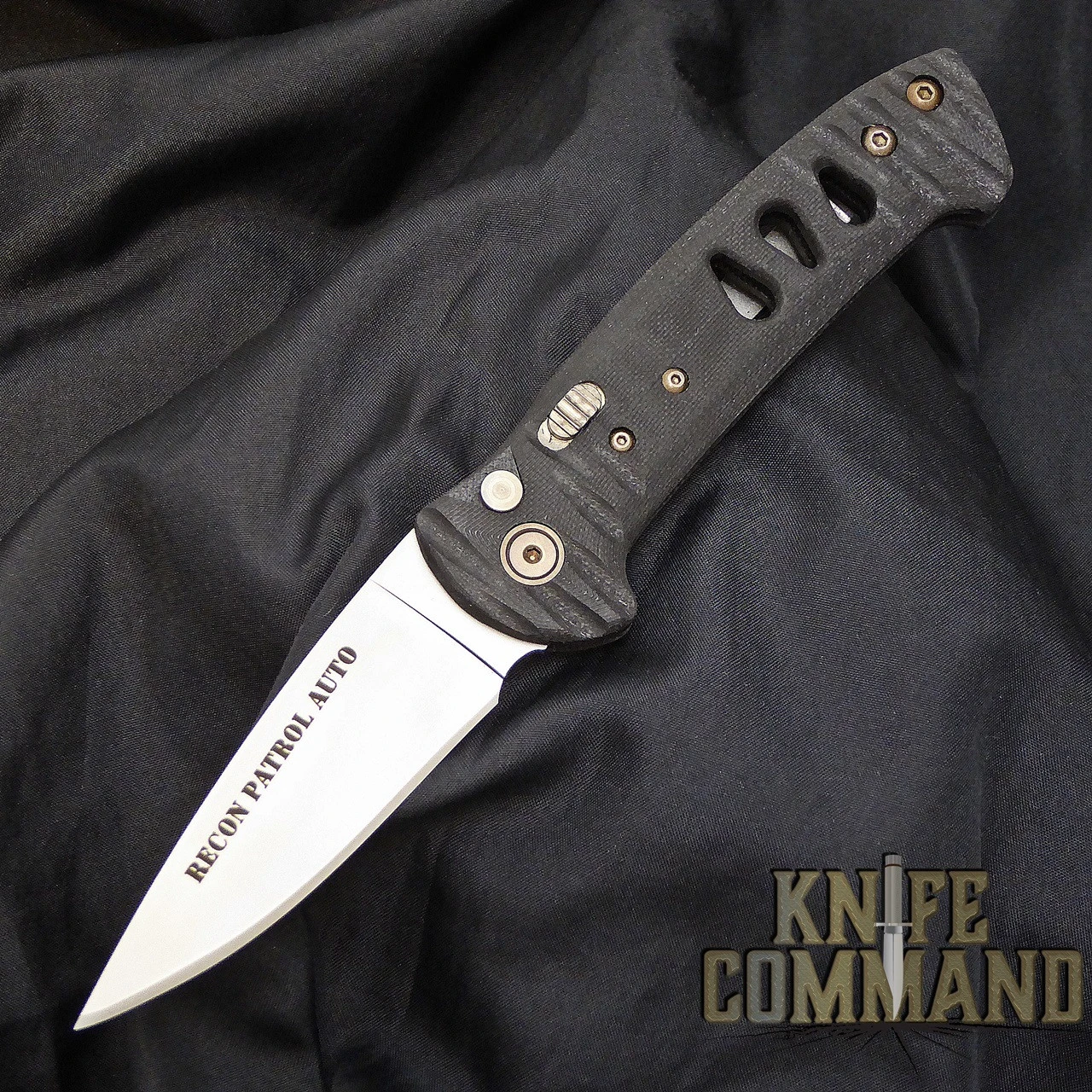 Knives Of Alaska Recon Patrol Automatic Knife Black Micarta 00921FG 3 Knives Of Alaska Recon Patrol Automatic Knife Black Micarta 00921FG