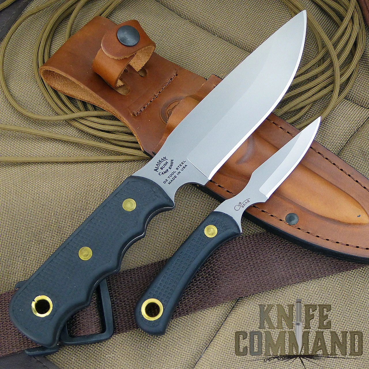 Knives Of Alaska Bush Camp Suregrip Hunting Knife Combo 00035FG 4 Knives Of Alaska Bush Camp Suregrip Hunting Knife Combo 00035FG - Image 2