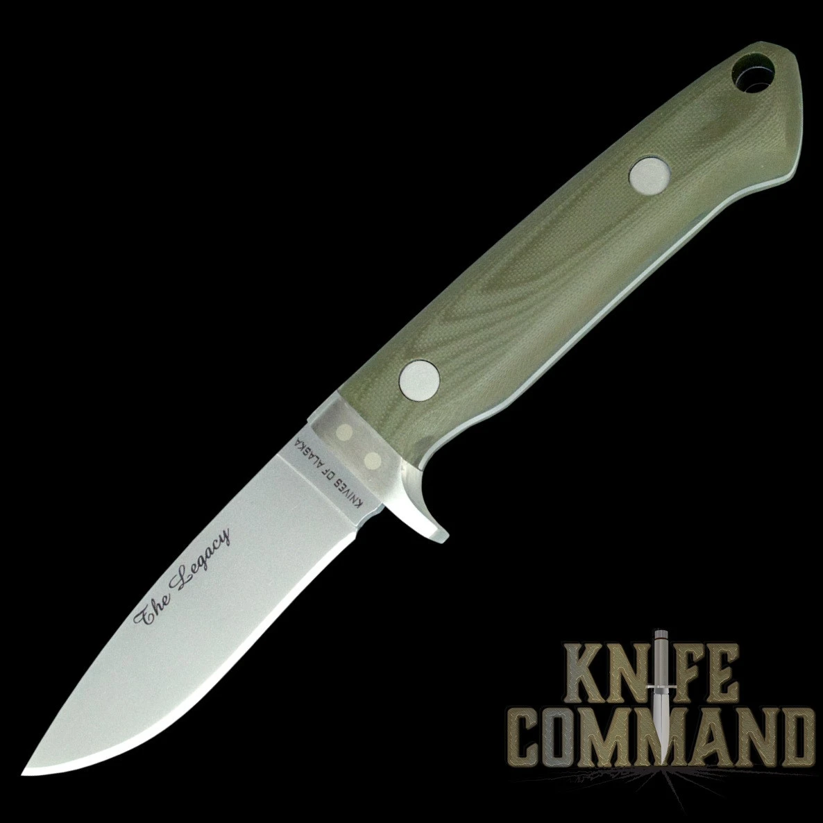 Knives Of Alaska The Legacy OD Green G-10 Hunting Knife 00952FG 3 Knives Of Alaska The Legacy OD Green G-10 Hunting Knife 00952FG