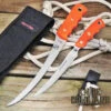 Knives Of Alaska Fisherman's Combo 00093FG Blaze Orange Coho And Steelheader Set -Chic Knives Store KOA FISHERMANS COMBO ORANGE ROPE 12413.1567185656.1280.1280