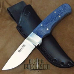 Linder Solingen Blue Jeans Micarta Drop Point Full Tang Hunting Knife 3-1/2" 440c 143609