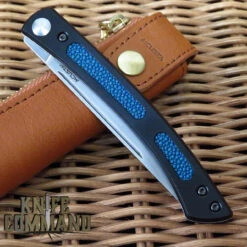 Mcusta The Executive Personal Limited Edition VG-10 Core Blue Singray 4.56" Folding Steak Knife -Chic Knives Store MCSTLEB BLUE CL 70074.1644193419.1280.1280
