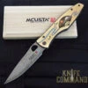 Mcusta Platinum Label Limited Edition "Shiki" Four Seasons Summer Mt Fuji Folder SPG2 Core San Mai Brass With Wood Inlay 4.75" Folding Knife -Chic Knives Store MCUSTA MCPV 004 SUMMER 84544.1634503007.1280.1280
