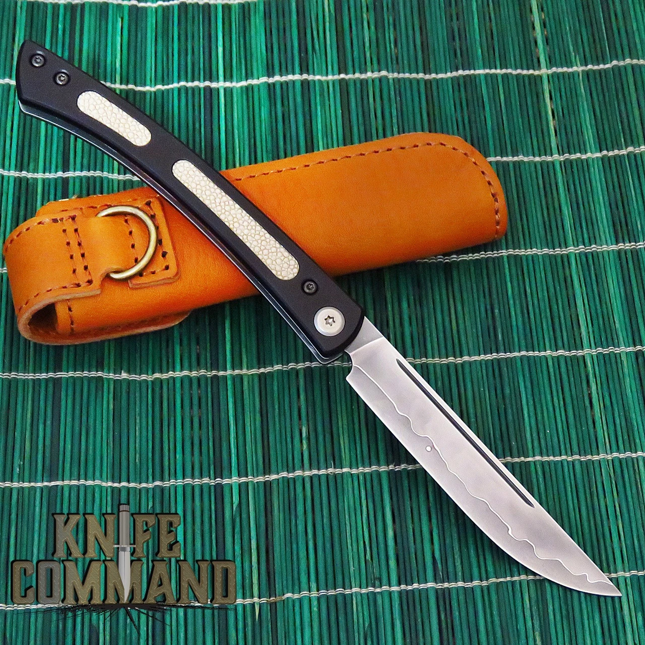 Mcusta The Executive Personal Limited Edition VG-10 Core White Singray 4.56" Folding Steak Knife 4 Mcusta The Executive Personal Limited Edition VG-10 Core White Singray 4.56" Folding Steak Knife - Image 2