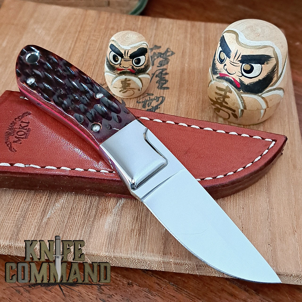 Moki Rare Limited Edition Mini Hunter Fixed Blade Knife In Jigged Bone 4 Moki Rare Limited Edition Mini Hunter Fixed Blade Knife In Jigged Bone - Image 2