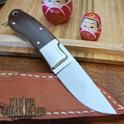Moki Rare Limited Edition Mini Hunter Fixed Blade Knife In Brown Micarta 5 Moki Rare Limited Edition Mini Hunter Fixed Blade Knife In Brown Micarta -Chic Knives Store MOKI HM 540 7 BRN MIC BK 38287.1672939981.1280.1280
