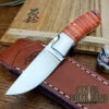 Moki Rare Limited Edition Mini Hunter Fixed Blade Knife In Red Tigerwood -Chic Knives Store MOKI HM 540 8 RED TIGER 43708.1672939983.1280.1280
