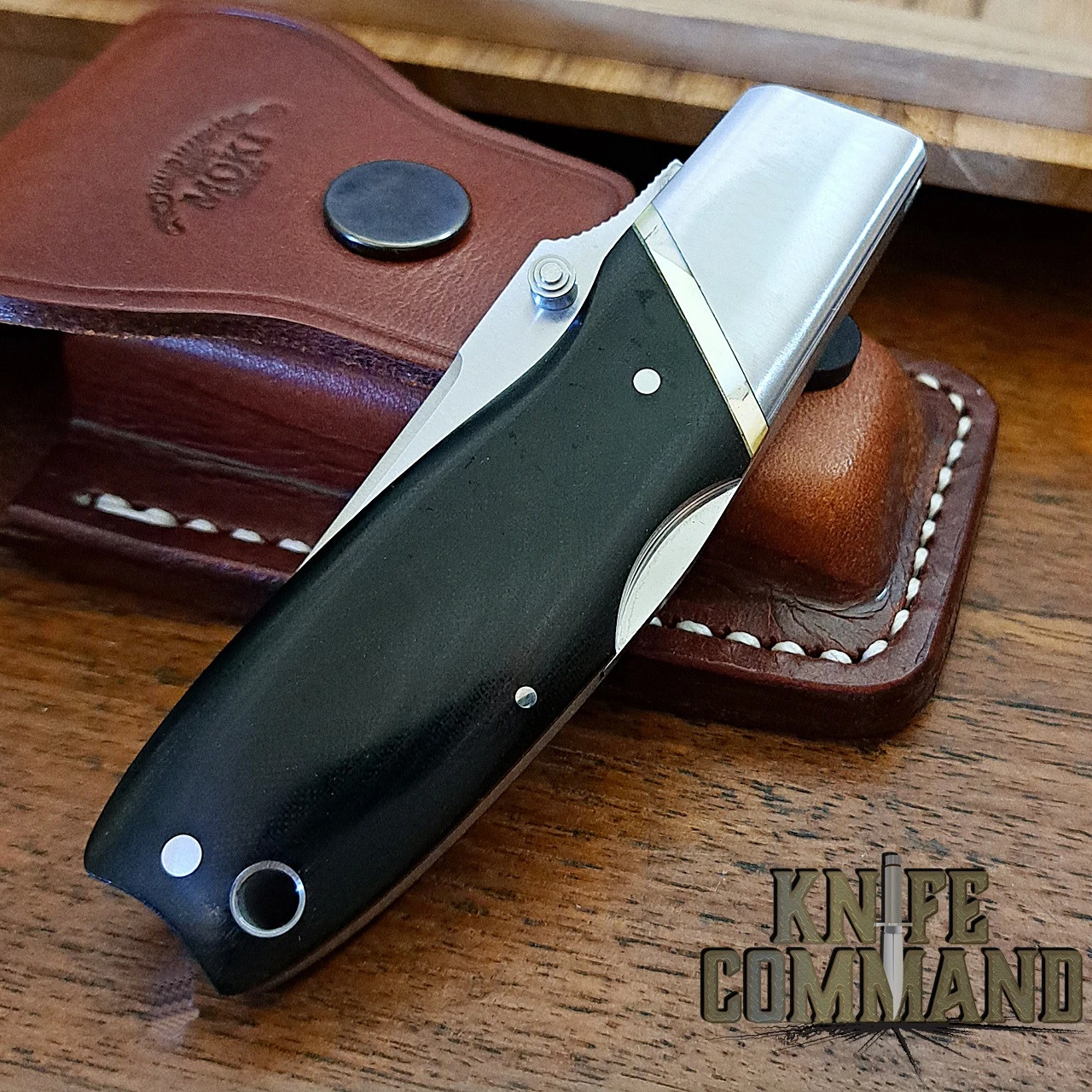 Moki Kingfisher KF5/3 Rare Lockback Folding Knife Gold Lip Pearl 5 Moki Kingfisher KF5/3 Rare Lockback Folding Knife Gold Lip Pearl - Image 3