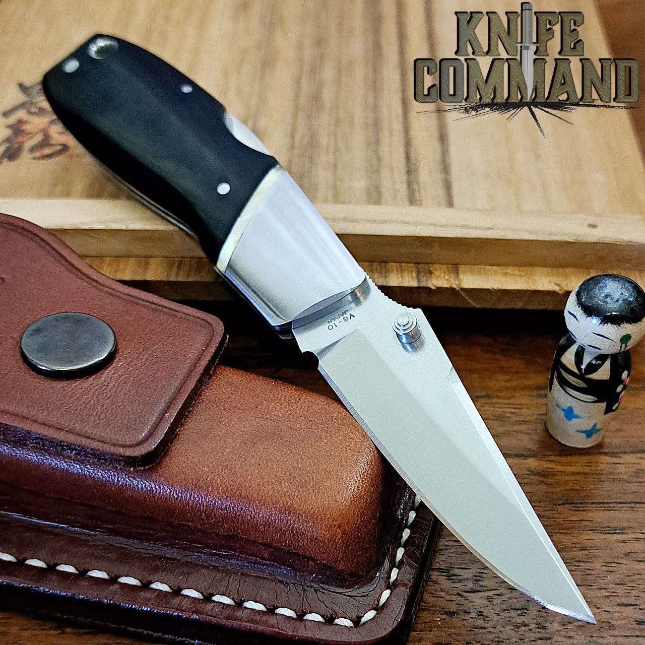 Moki Kingfisher KF5/3 Rare Lockback Folding Knife Gold Lip Pearl 4 Moki Kingfisher KF5/3 Rare Lockback Folding Knife Gold Lip Pearl - Image 2