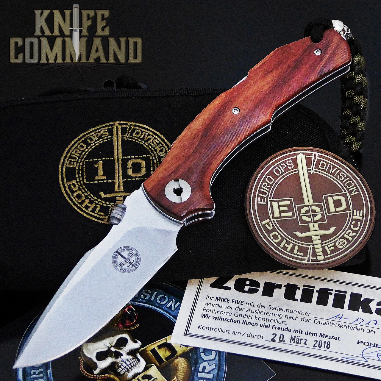 Pohl Force Mike Five Santos Wood 1063 Tactical Folding Knife 5 Pohl Force Mike Five Santos Wood 1063 Tactical Folding Knife - Image 3