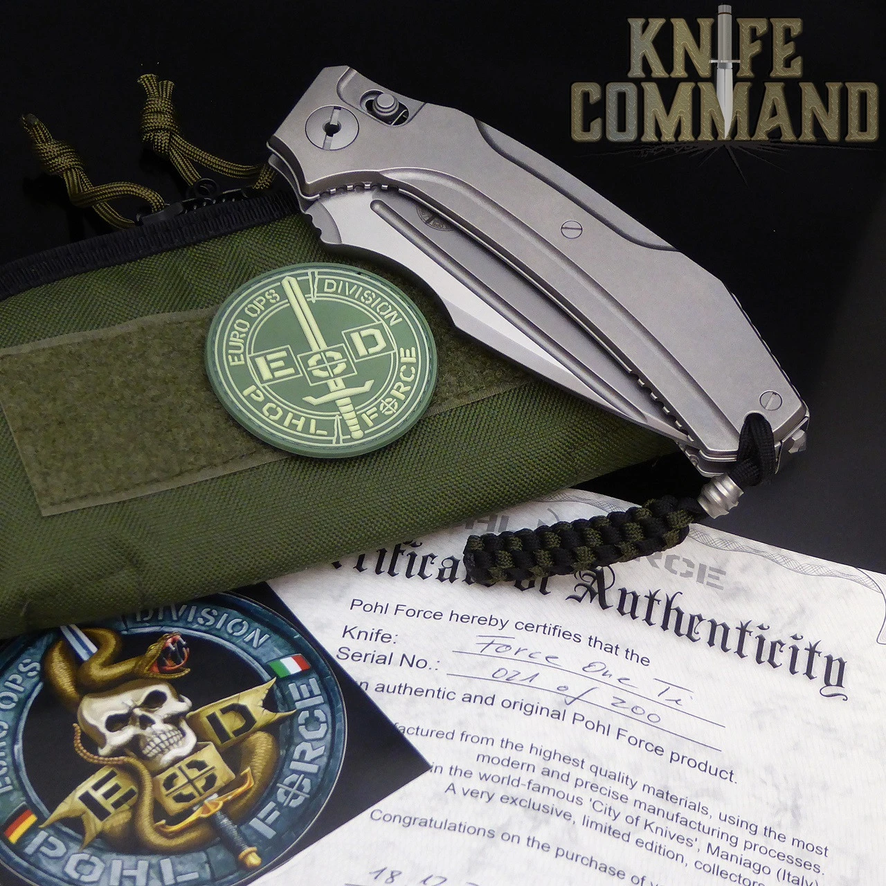 Pohl Force 1084 Force One Titanium Niolox Folding Knife 4 Pohl Force 1084 Force One Titanium Niolox Folding Knife - Image 2