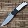 Pro-Tech Knives BR-1.51 Tuxedo Mike Whiskers Allen Magic Bolster Release Automatic Folder Knife Folder 154-CM Stonewash Blade -Chic Knives Store PRO TECH BR1.51 55113.1668358522.1280.1280