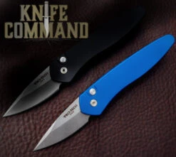 Pro-Tech Knives Half Breed 3605 Blue Automatic Knife With Stonewash 2" S35VN Blade -Chic Knives Store PRO TECH HALF BREED 3605 BLUE 63167.1653514544.1280.1280