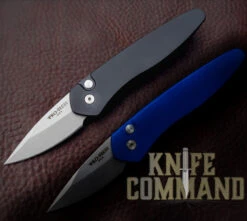 Pro-Tech Knives Half Breed 3605 Automatic Knife Black With Stonewash 2" S35VN Blade