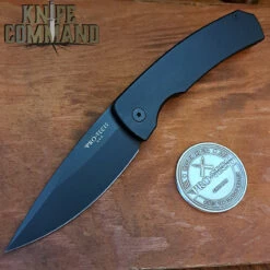 Pro-Tech Knives M2603 Mike Whiskers Allen Magic 2 Scale Release Automatic Folder Knife 154-CM Black Blade