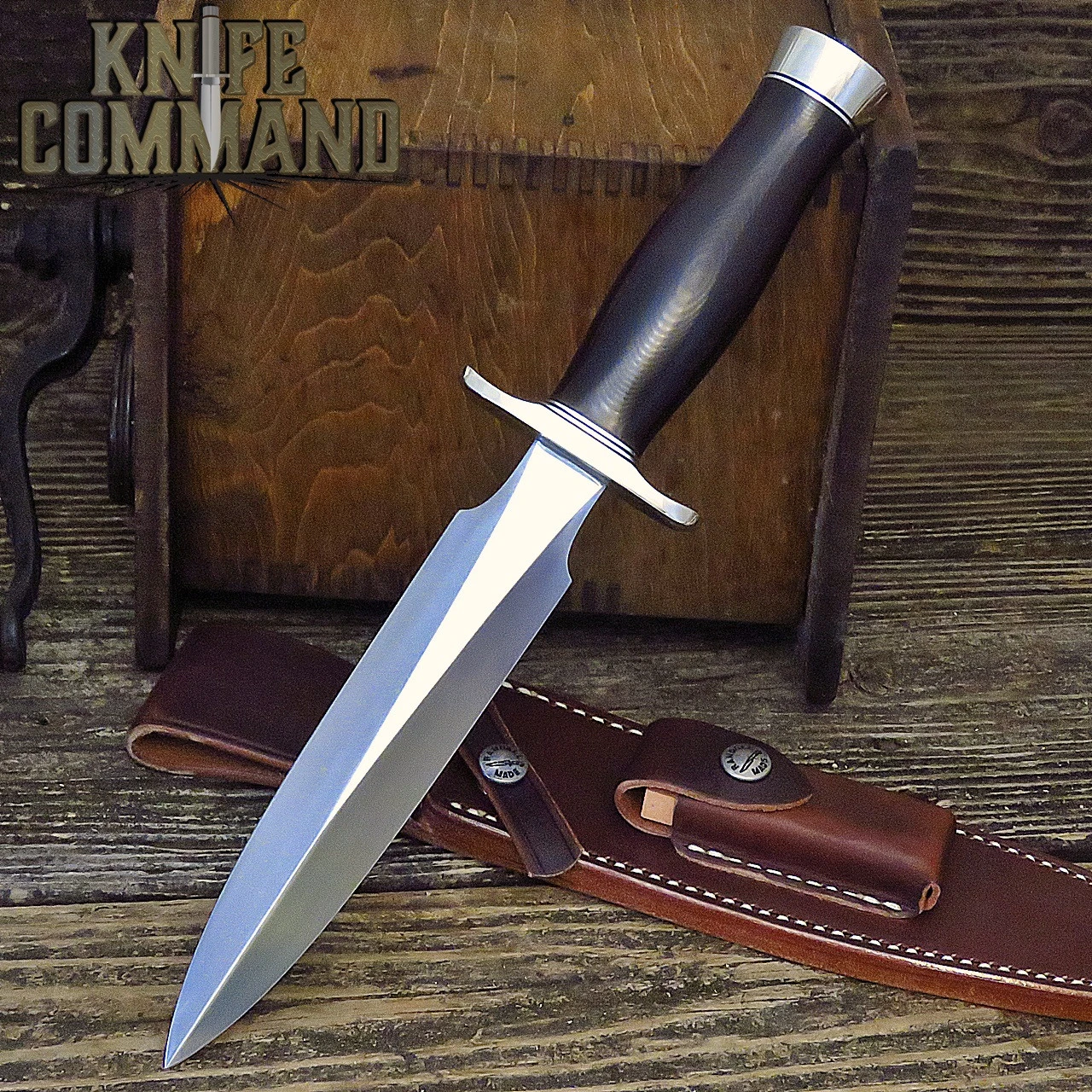 Randall Made Knives Model 2 7 SS Marroon Micarta Fighting Stiletto Knife LOADED! 4 Randall Made Knives Model 2 7 SS Marroon Micarta Fighting Stiletto Knife LOADED! - Image 2