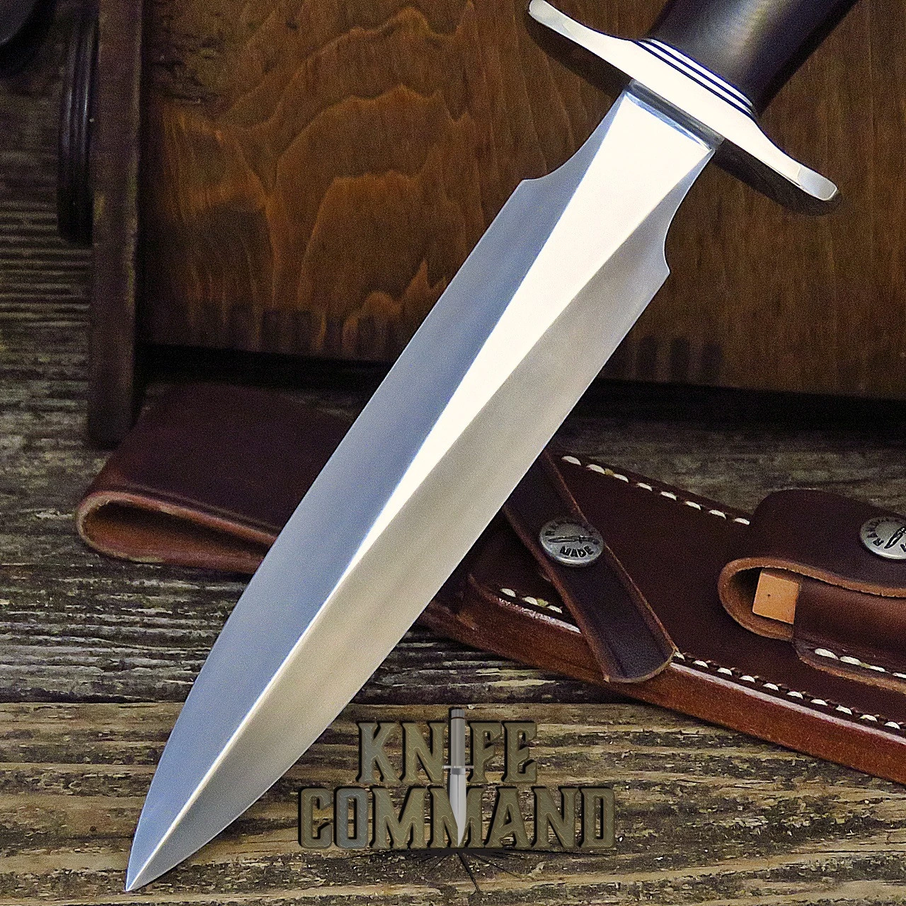 Randall Made Knives Model 2 7 SS Marroon Micarta Fighting Stiletto Knife LOADED! 7 Randall Made Knives Model 2 7 SS Marroon Micarta Fighting Stiletto Knife LOADED! - Image 5