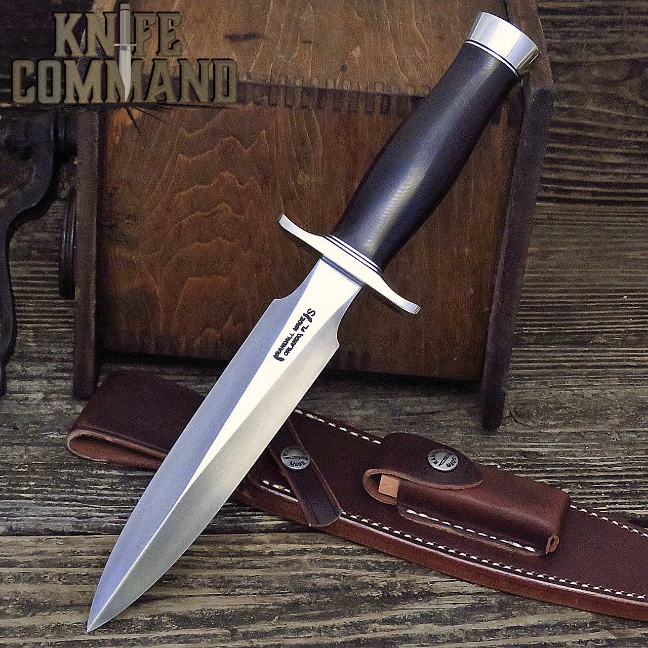 Randall Made Knives Model 2 7 SS Marroon Micarta Fighting Stiletto Knife LOADED! 3 Randall Made Knives Model 2 7 SS Marroon Micarta Fighting Stiletto Knife LOADED!