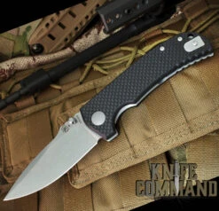 Spartan Blades Astor Les George Folder Liner Lock Carbon Fiber G-10 Knife SFBL8CF