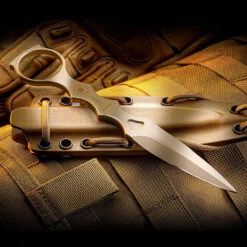 Spartan Blades CQB Tool Close Quarters Battle Knife Flat Dark Earth / Coyote Kydex Sheath SB9DE