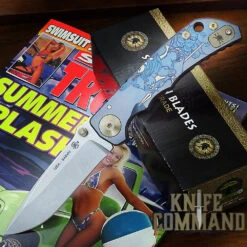 Spartan Blades Harsey Folder Special Edition Spartan Babe Titanium 4" CPM S45VN Blade SF5SPARTANBABE