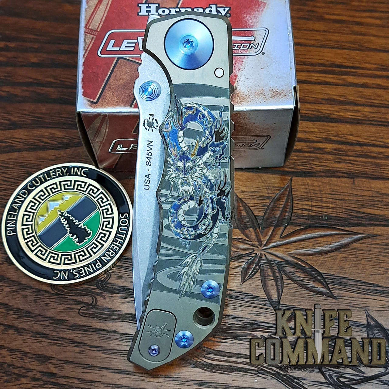 Spartan Blades Harsey Folder Special Edition Dragon Titanium 4" CPM S45VN Blade SF5DRAGON 5 Spartan Blades Harsey Folder Special Edition Dragon Titanium 4" CPM S45VN Blade SF5DRAGON - Image 3