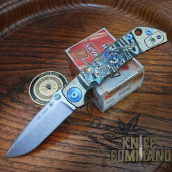 Spartan Blades Harsey Folder Special Edition Dragon Titanium 4" CPM S45VN Blade SF5DRAGON