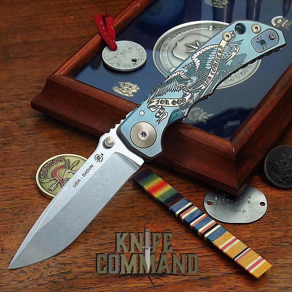 Spartan Blades Harsey Folder Special Edition For God And Country Titanium 4" CPM S45VN Blade SF5G&C 3 Spartan Blades Harsey Folder Special Edition For God And Country Titanium 4" CPM S45VN Blade SF5G&C