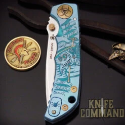 Spartan Blades Custom Harsey Folder Special Edition Plague Doctor Titanium 4" CPM S45VN Blade -Chic Knives Store SPARTAN HARSEY PLAGUE DOCTOR CL 52461.1651091720.1280.1280