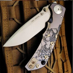 Spartan Blades Harsey Folder Special Edition Spartan Babe Titanium 4" CPM S45VN Blade SF5SPARTANBABE -Chic Knives Store SPARTAN HARSEY SPARTAN BABE IG 00482.1630617154.1280.1280