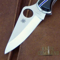 Spyderco Delica Santa Fe Stoneworks Blue Line Police Special Knife -Chic Knives Store SPYDERCO DELICA BLUE LINE BLD 00144.1510595757.1280.1280